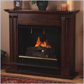 Real Flame Petite Cathedral Mahogany Gel Fuel Fireplace