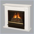 Real Flame Petite Cathedral White Gel Fuel Fireplace