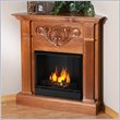 Real Flame Michelle Oak Corner Gel Fuel Fireplace
