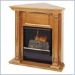 Real Flame Richard Oak Corner Gel Fuel Fireplace