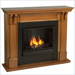 Real Flame Ashley Oak Gel Fuel Fireplace