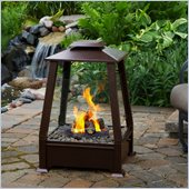 Real Flame Sierra Copper Outdoor Gel Fuel Fireplace in Copper