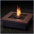 Real Flame Zen Copper Personal Gel Fuel Fireplace with Black Base