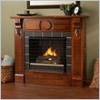 Real Flame Pompadour French Mahogany Gel Fuel Fireplace