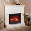 Real Flame Heritage Corner Electric Fireplace in White