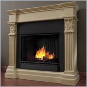 Real Flame Gabrielle Indoor Gel Fuel Fireplace in Antique White