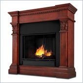 Real Flame Gabrielle Indoor Gel Fuel Fireplace in Dark Mahogany