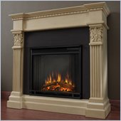 Real Flame Gabrielle Indoor Electric Fireplace in Antique White