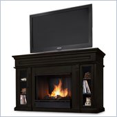 Real Flame Lannon Freestanding Ventless Gel Fireplace Dark Walnut