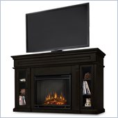 Real Flame Lannon Freestanding Electric Fireplace in Dark Walnut 