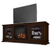 Real Flame Hudson Freestand Electric Fireplace TV Stand in Espresso