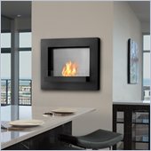 Real Flame Edgerton Gel Wall Fireplace in Black