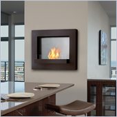 Real Flame Edgerton Gel Wall Fireplace in Rust Brown