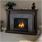 Real Flame Bennett Gel Fireplace in Dark Walnut