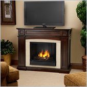 Real Flame Rutherford Gel Fireplace in Dark Mahogany