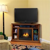 Real Flame Churchill Gel Corner Fireplace in Oak