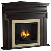 Real Flame Mt. Vernon Gel Corner Fireplace in Dark Walnut