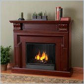 Real Flame Kristine Gel Fireplace in Mahogany