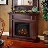 Real Flame Camden Electric Fireplace in Mahogany