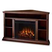 Real Flame Churchill Electric Corner Fireplace in Dark Espresso