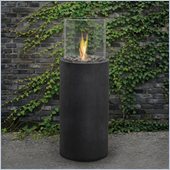 Real Flame Modesto 38 Inch High Fire Column in Black Slate