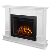 Real Flame Silverton Electric Fireplace in White Finish
