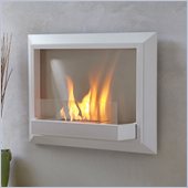 Real Flame Envision Ventless Wall Mounted Gel Fireplace in White
