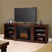 Real Flame Hawthorne Electric Fireplace TV Stand in Dark Espresso