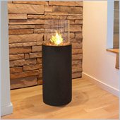 Real Flame Modesto 38 Inch High Fire Column in Kodiak Brown