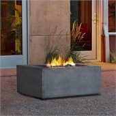 Real Flame Baltic Square Propane Fire Table in Glacier Gray