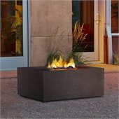 Real Flame Baltic Square Propane Fire Table in Kodiak Brown