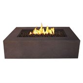 Real Flame Baltic Rectrangular Propane Fire Table Kodiak Brown