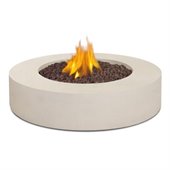 Real Flame Mezzo Round Propane Fire Table Antique White