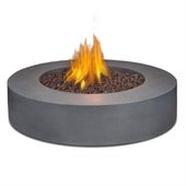 Real Flame Mezzo Round Propane Fire Table Flint Grey