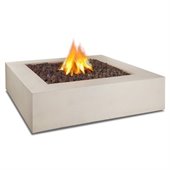 Real Flame Mezzo Square Propane Fire Table Antique White