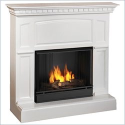 Real Flame Heritage White Gel Fuel Fireplace
