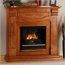 Real Flame Cambridge Oak Gel Fuel Fireplace
