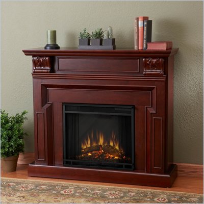 Real Flame Kristine Electric Fireplace in Dark Mahogany