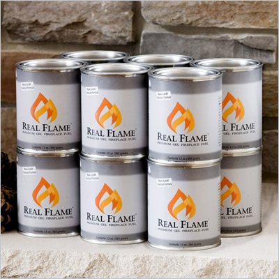 Real Flame 13 oz Gel Fuel 12 Pack for Fireplace