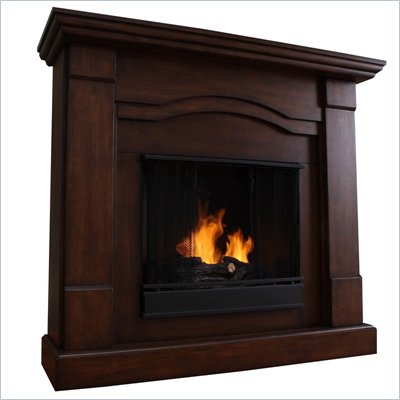Real Flame Frisco Indoor Gel Fireplace in Espresso Finish