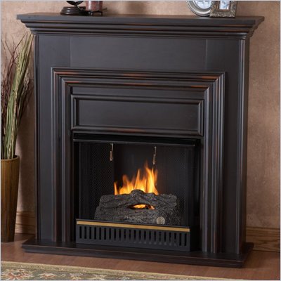 Real Flame Sloane Visionary Blackwash Gel Fuel Fireplace
