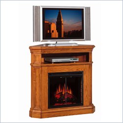 Classic Flame Glendale Oak Corner Fireplace TV Stand