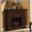 Classic Flame Phoenix Wall and Corner Electric Fireplace in Burnished Walnut
