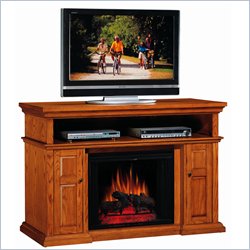 Classic Flame Pasadena Fireplace and TV Stand in Premium Oak
