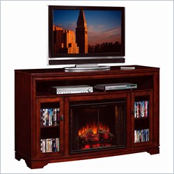 Classic Flame Santa Monica TV Stand and Fireplace in Empire Cherry
