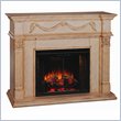 Classic Flame Gossamer Electric Fireplace in Antique Ivory