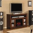 Classic Flame Palisades Electric Fireplace and TV Stand in Empire Cherry