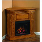 Classic Flame Metropolis Fireplace in Antique Oak