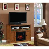 Classic Flame Sedona Fireplace in Classic Oak