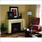 Classic Flame Ranier Fireplace in Real Travertine